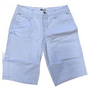 Faded Glory Women's White Casual Fit Cotton Midrise  Shorts  Size 6